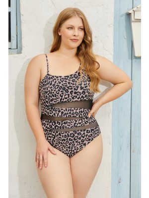 Leopard One Shoulder OnePiece Swimsuit