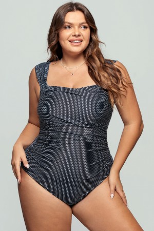 The Midnight Dash Off Shoulder One Piece Swimsuit